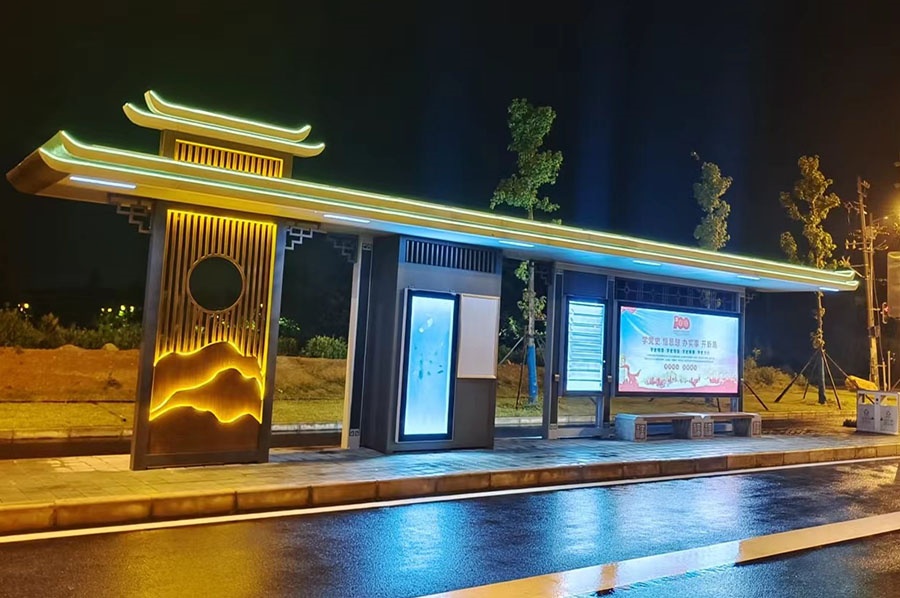 桠鑫仿古山西候车亭 桠鑫仿古山西候车亭