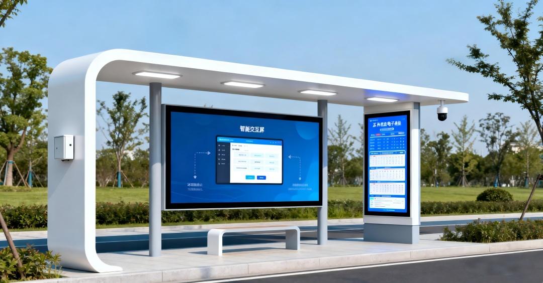 智能公交甘肃候车亭 智能公交甘肃候车亭